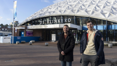 Wesley Verschoof en Patrick Wagenmans van DSO die zich bezig houden met de verduurzaming van de Blinkerd